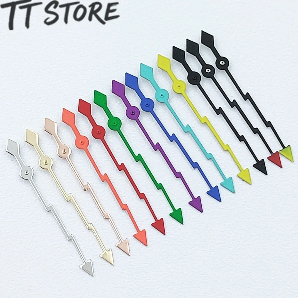 NH35 13 مللي متر الفضة الذهب أسود أحمر أخضر الأيدي البرق الساعات الثانية الإبر صالح NH35 4R35 NH36 4R36 حركة استبدال أجزاء