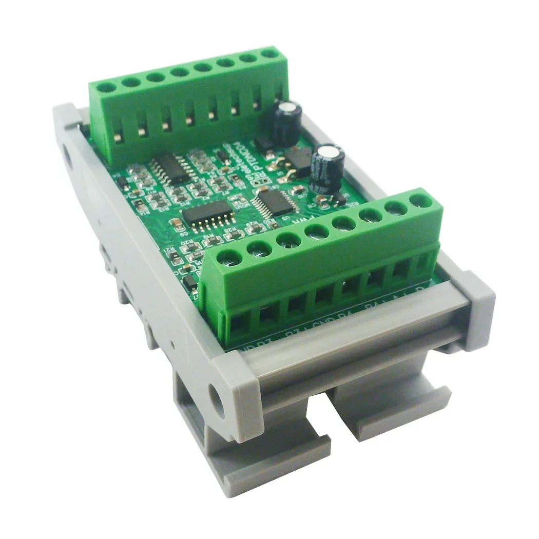 PTDNC04 PT100 PT1000 RTD Temperature Acquisition Module RS485 Modbus RTU DC6-25V 2/3 Wire Temp Collector for PLC
