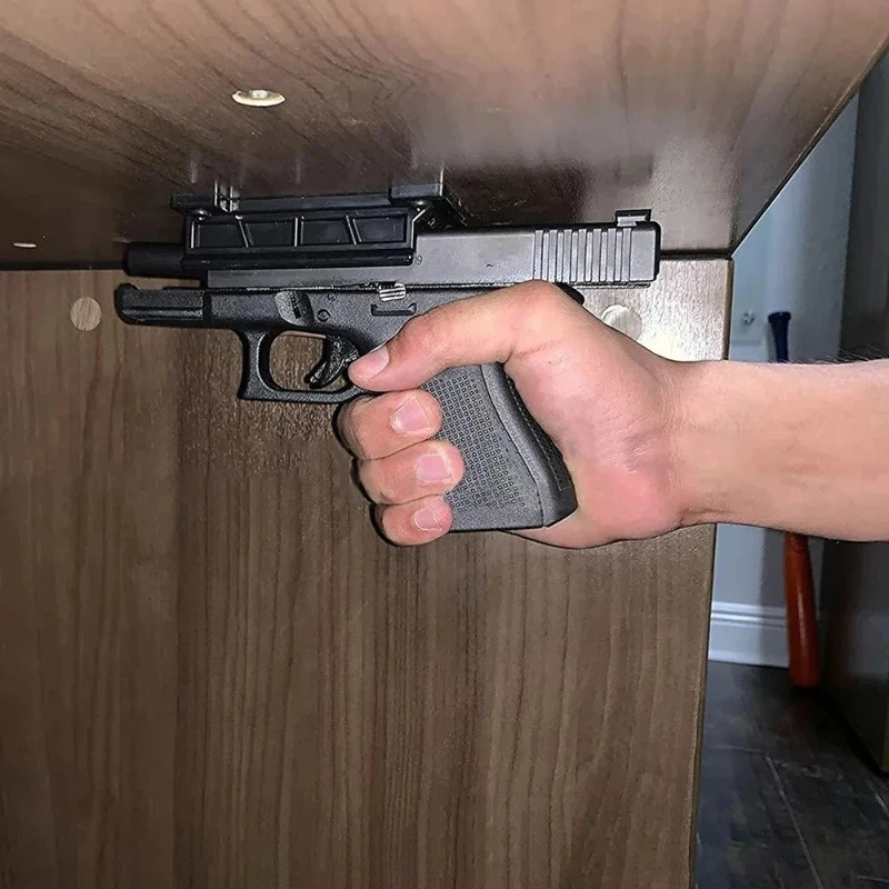 Magnetic quick pull hidden car and home hunting adhesive fixed magnet bracket portable magnetic gun holder