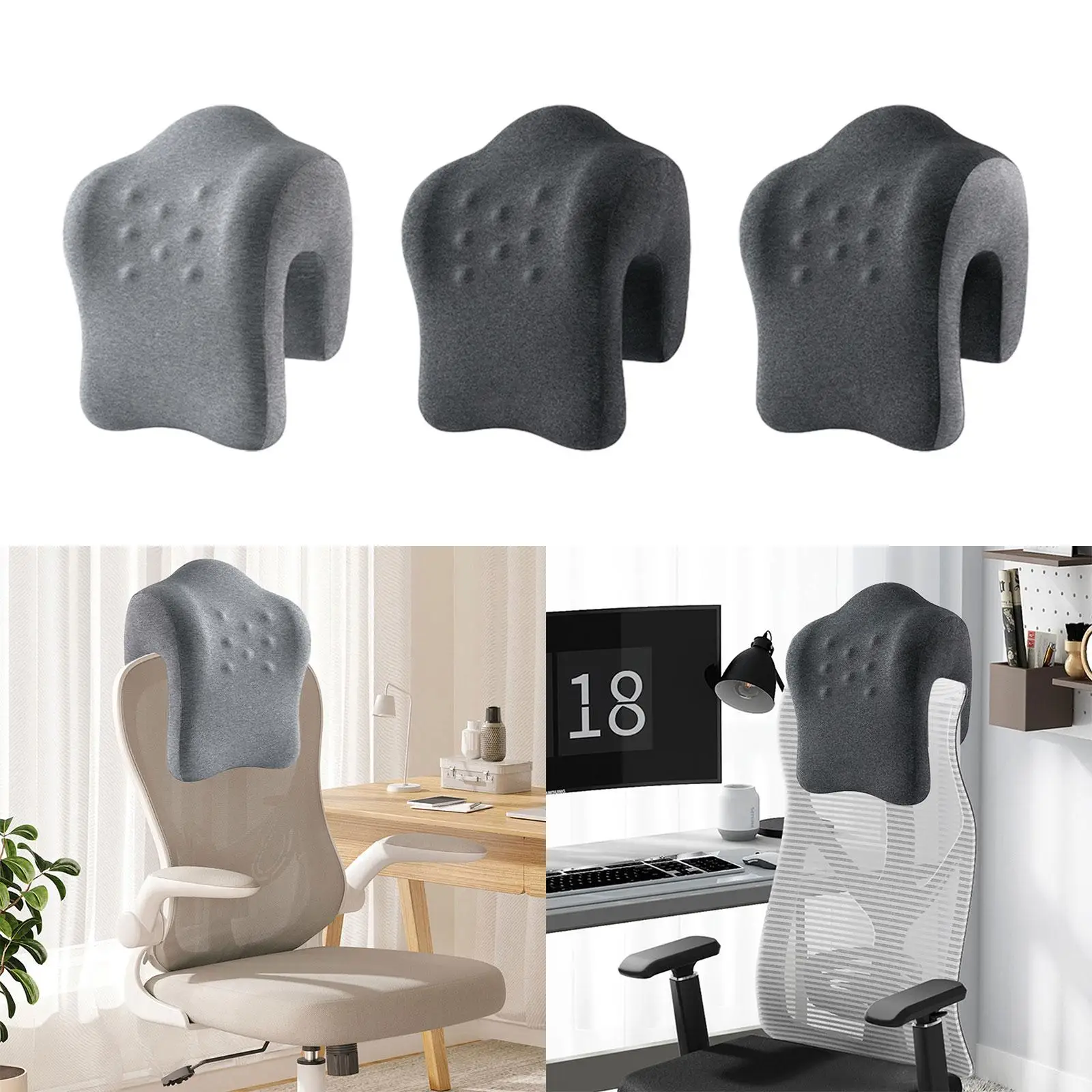 

Office Chair Headrest Memory Foam Comfortable for Men Women Desk Pillow for Napping Neck Pillow Travel for Dorm Study Room