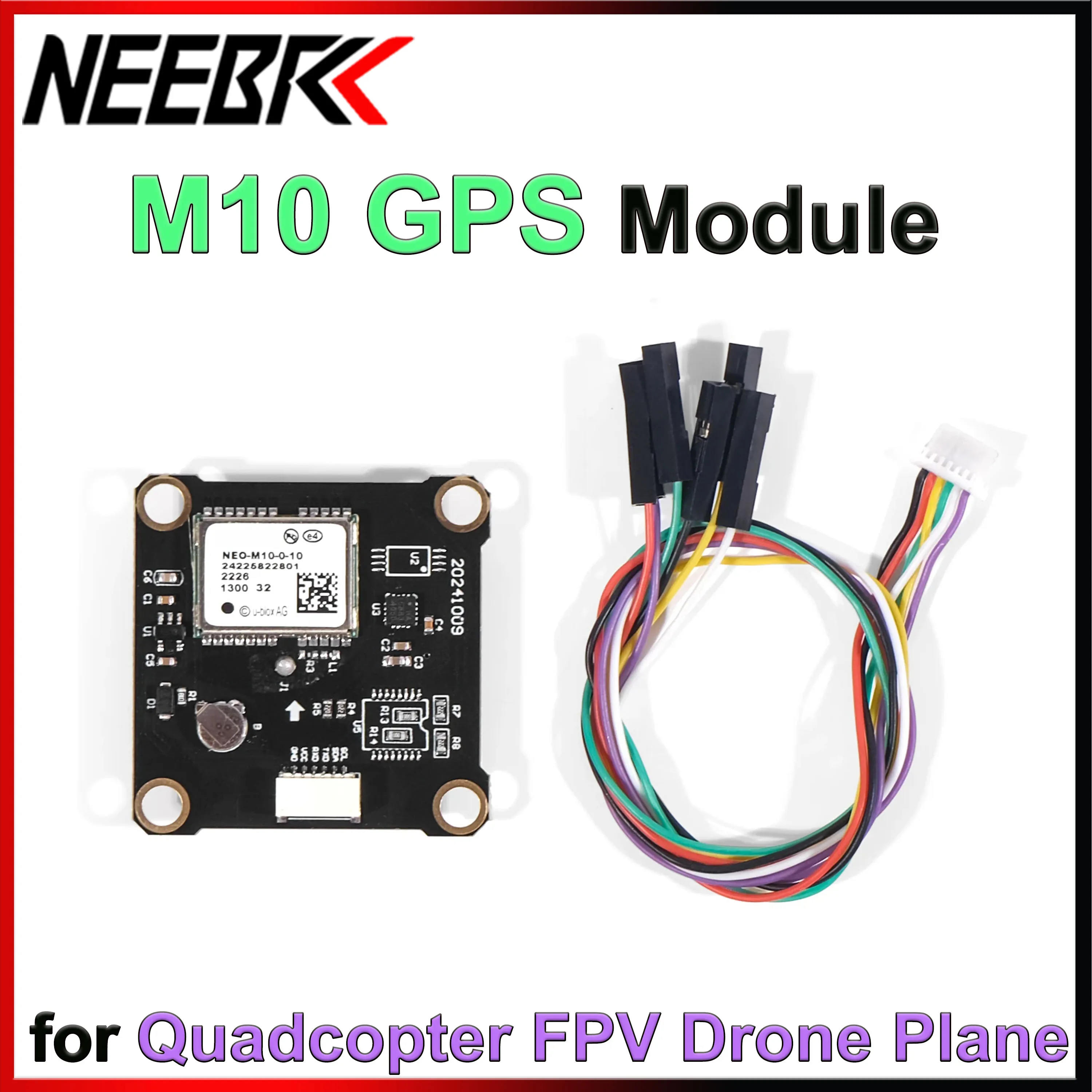 NEEBRC NEO M10 GPS Module with Compass GPS for RC FPV Drone Long Range Airplane Aircraft Quadcopter Multicopter Plane DIY Parts