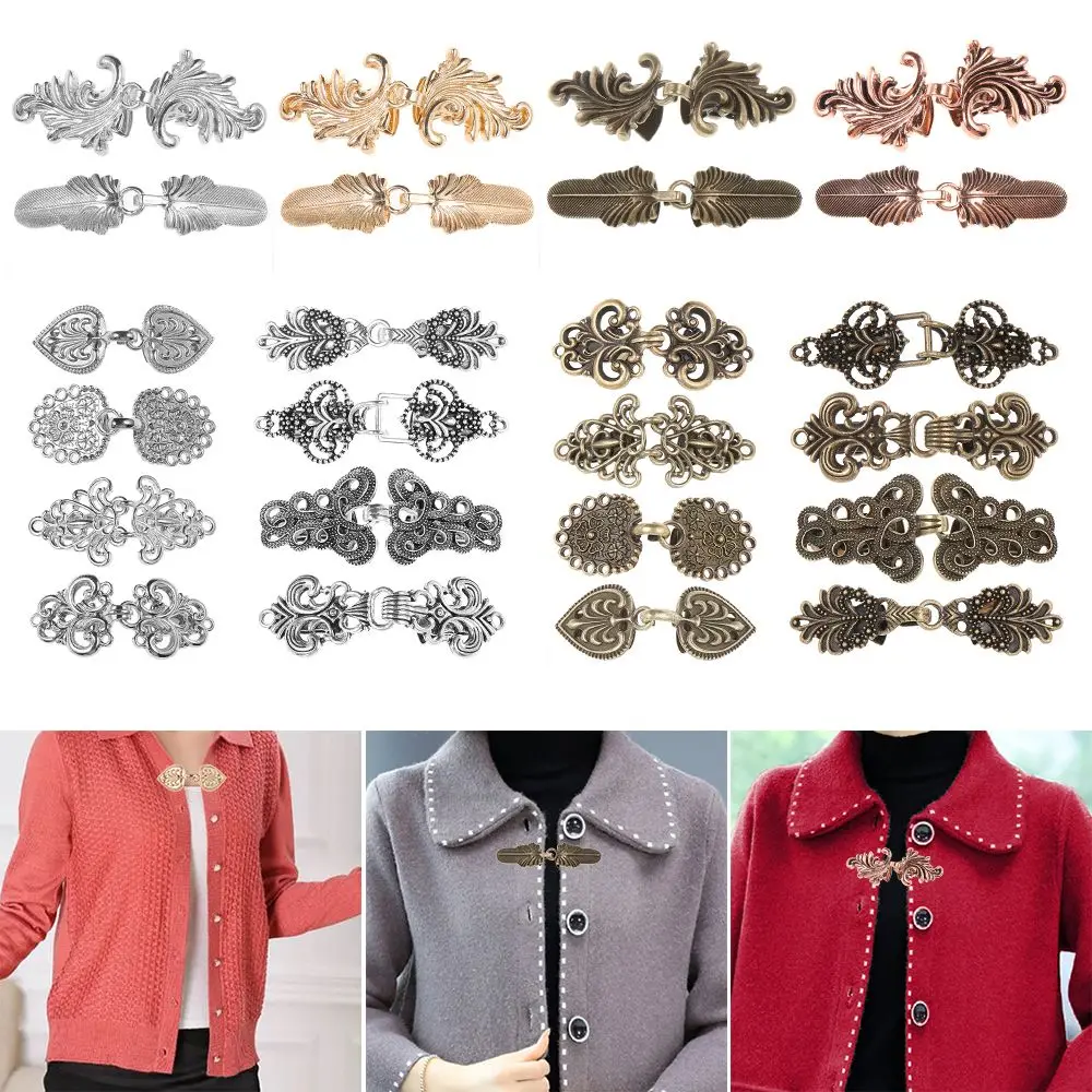 Trendy New Retro Winter Sweater Blouse Pin Clip Clasps Shawl Brooch Cardigan Clip