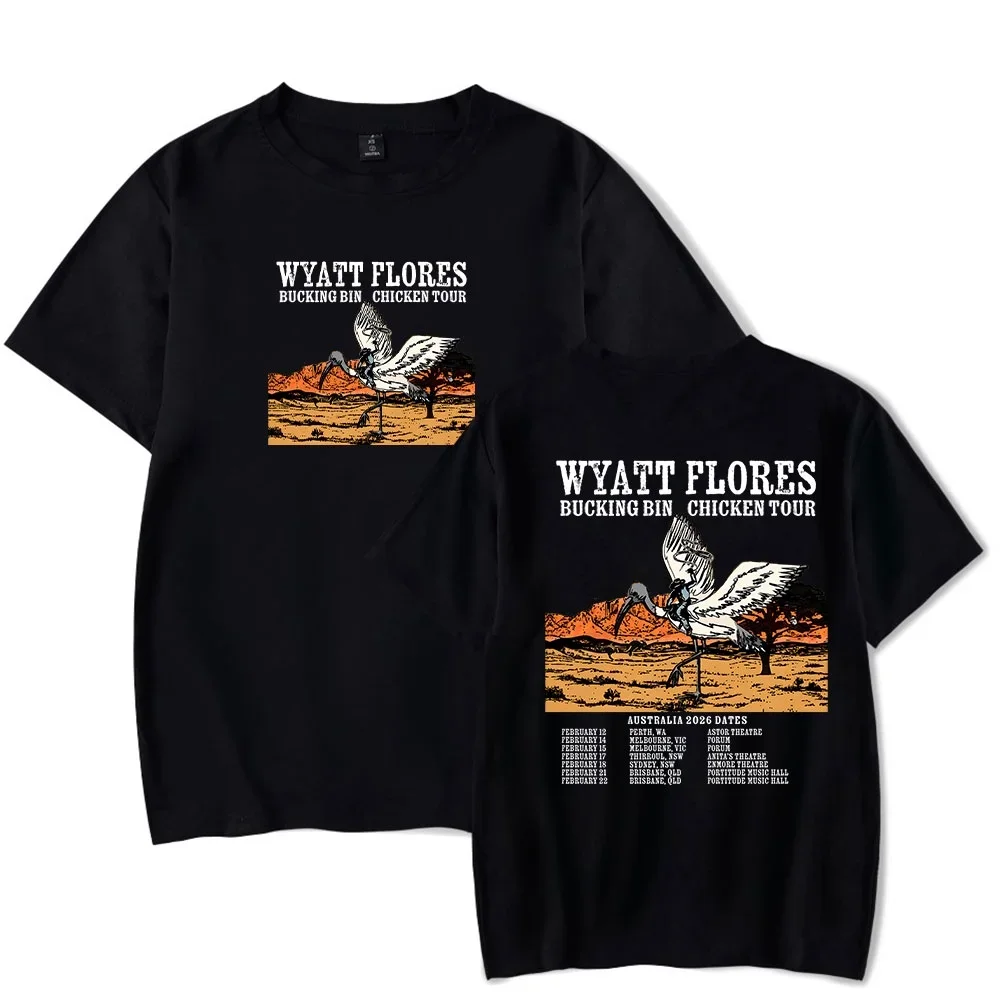 Wyatt Flores Bucking Bin Chicken Tour 2026 Merch T-Shirt Women Men Crewneck Casual Short Sleeve Tee