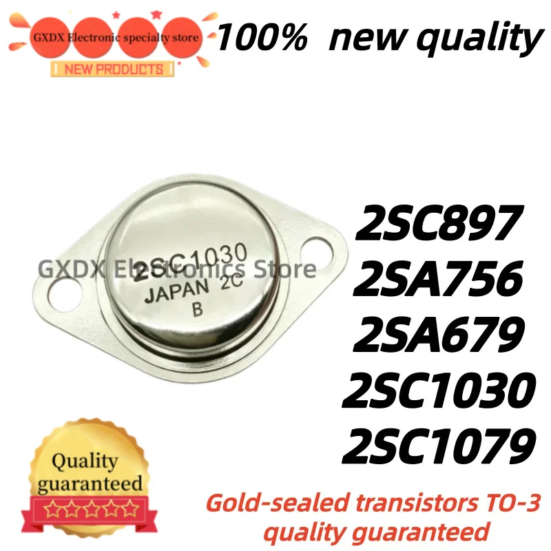 1-5unidades/lote 100% nuevo 2SC897 2SC1030 2SA756  2SC1079 C897 C1030 A756 C1079 2SA679 A679 Gold-sealed transistor paired tube