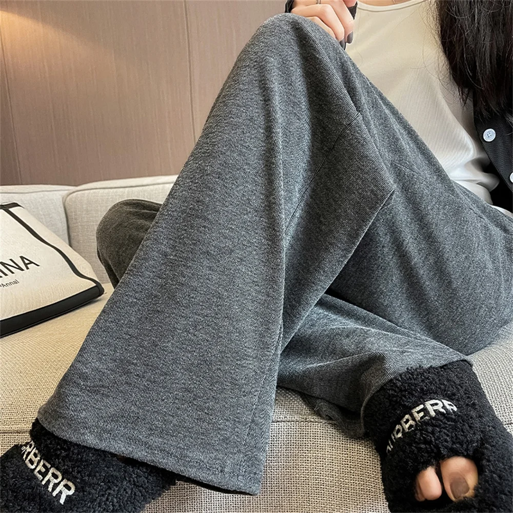 Modische, lässige, weit geschnittene Hose, farbecht, langlebig, hochwertig, schlicht, elegant, trendig, locker sitzende Hose für Damen