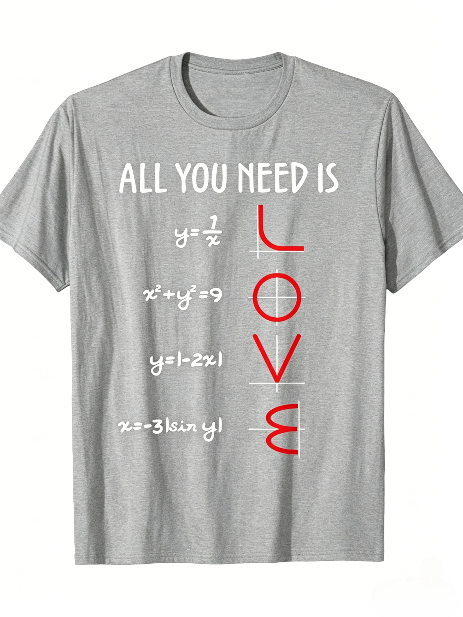 Lustiges T-Shirt mit Mathe-Gleichungsgrafik und Aufdruck „LOVE“ für Männer und Frauen, schwarze Baumwolle, Nerd, Wissenschaft, Lehrer, Student, Grafik, kurzärmelig – Detail 6