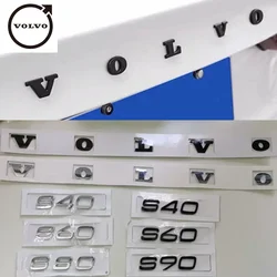 Auto Abs 3d Letter Stickers Zijn Geschikt Voor Volvo Xc60, Xc90, S60, S80, S60l, V40, V60, T5, T6 En Awd Kofferbak Logo Stickers.