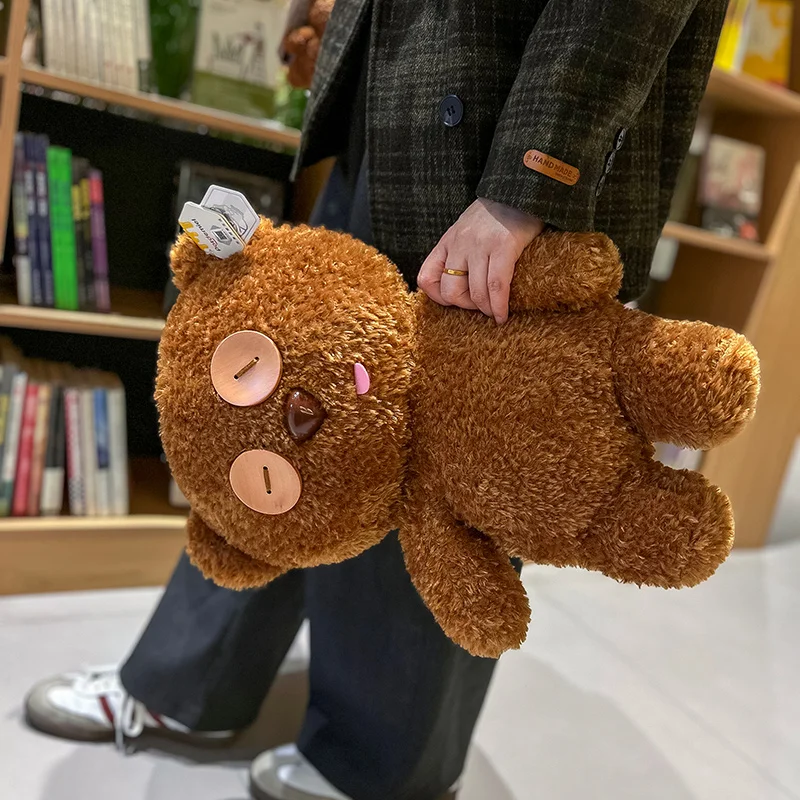 Cute Minion TIM Bear Plush Toy Fluffy Bobs Teddy Bear Plushies Pillow Cute Bear Doll Bag Pendant Children's Room Decor Gift
