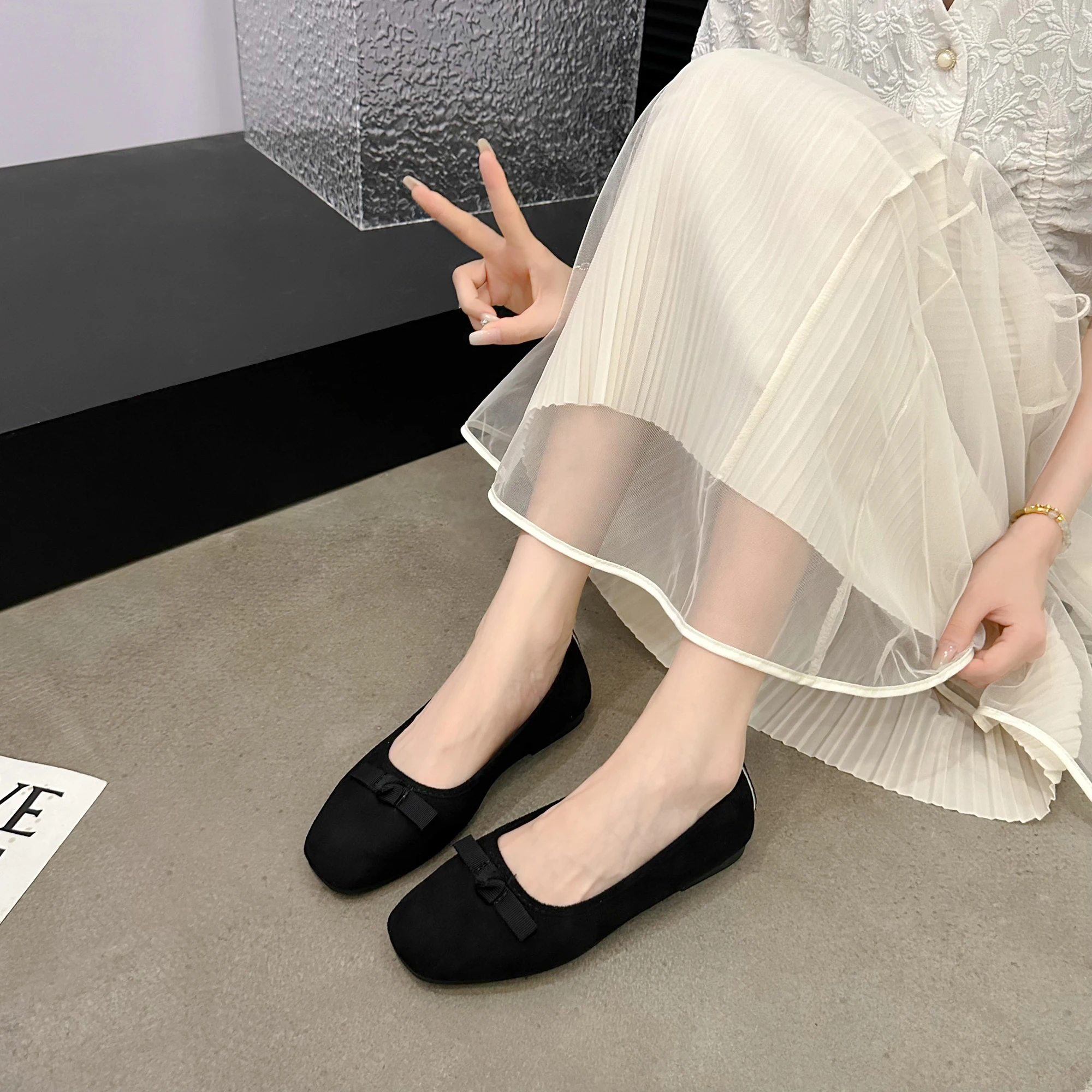 Shoes Women Summer 2024 Ballet Flats Loafers Barefoot Woman Casual Sneaker Slip-on Cute Elegant Comfortable Cheap Free Delivery