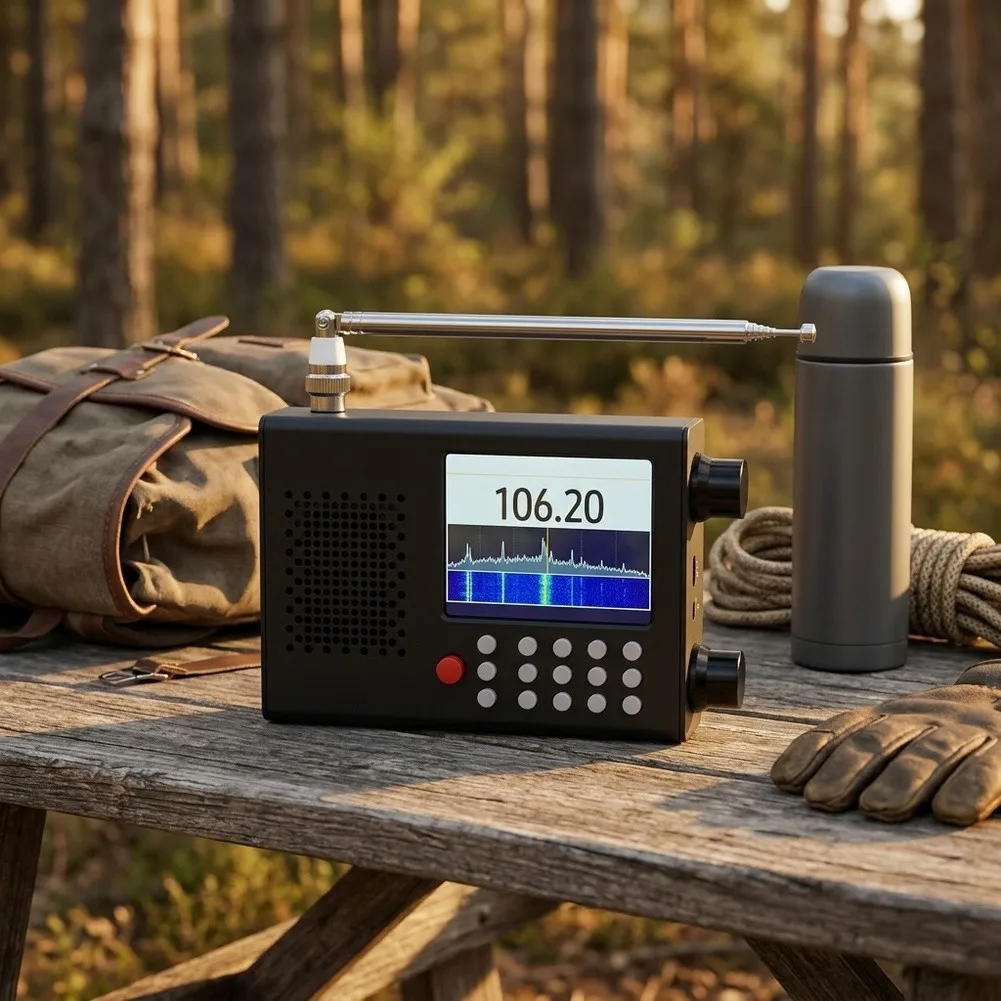 Portable for Radio 2.8 Inch LCD for Radio As Shown TEF6686 Shortwave Radio High Sensitivity Reception For Outdoor Camping