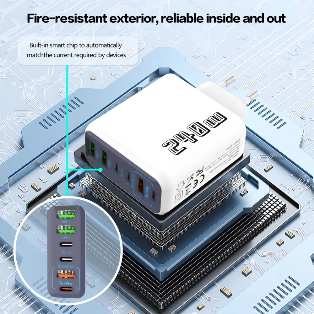 240W Pd 6 Port Usb …