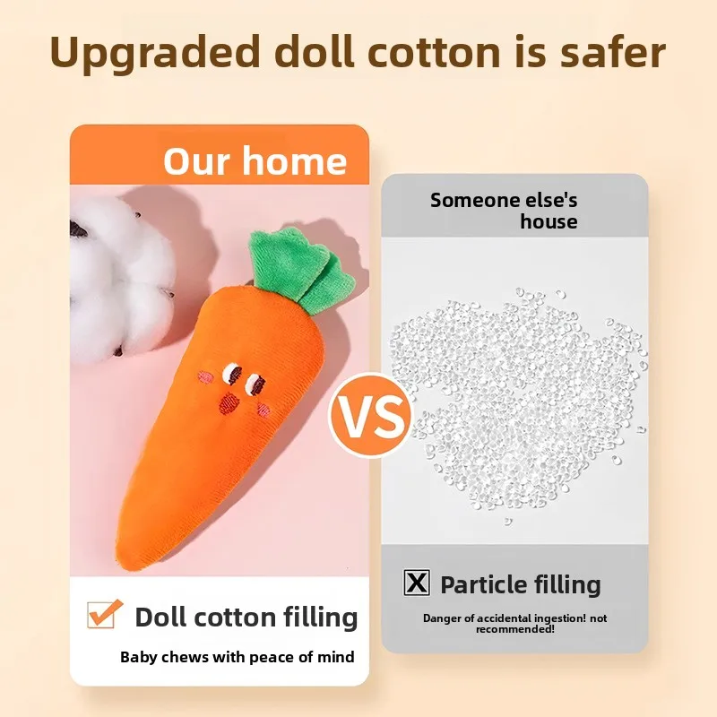Infant Toys 0-6 Months Newborns 0-3 Months Grasping Toys for Young Babies Anti-Startle Handheld Carrot