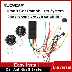 Vjoycar Car Immobilizer 2.4G Wireless Anti-Hijacking Engine Lock Car Alarm System Intelligent Circuit Cut Off Device RFID Key
