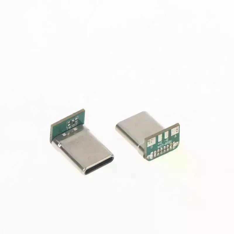 2/4/10Pcs 16Pin 2 Welding Wire Data Band PCB USB Board USB 3.1 Type C Vertical Patch Board Male Head 16P Usb C Connector