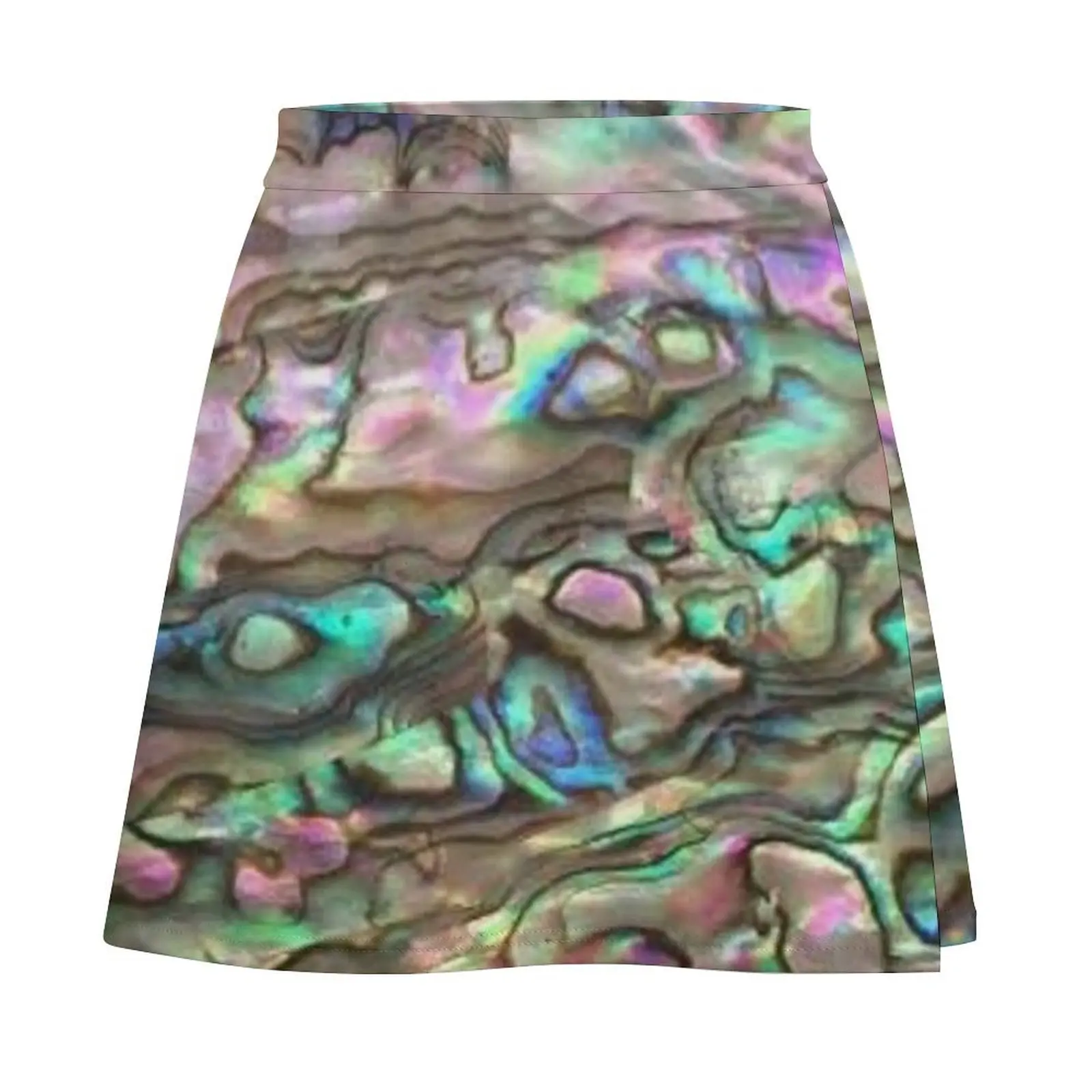 Photograph of Abalone Paua Shell ONLY - Not Reflective Mini Skirt luxury clothes women skirts women summer 2025