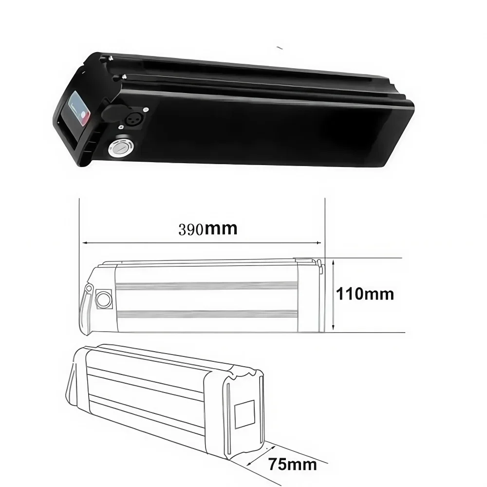 36V/48V Silverfish Lithium Ion 18650 Electric Battery 48V 13/15/17/20Ah for VIVI C26 MT20 Folding G-Hybrid City Electric vehicle