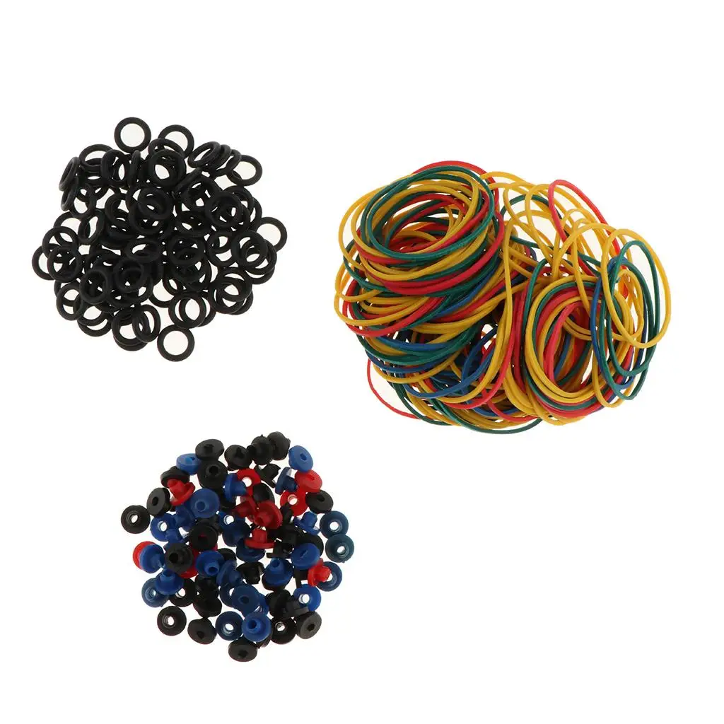 

Accessories Set 100 O-rings+100 Rubber Bands + 100 Grommets