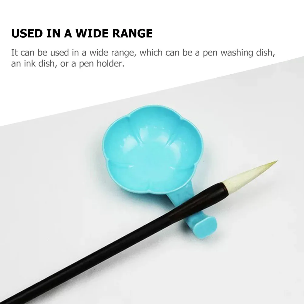 

10 Pcs Multifunction Ink Disc Calligraphy Plastic Painting Chinese Writing Brush