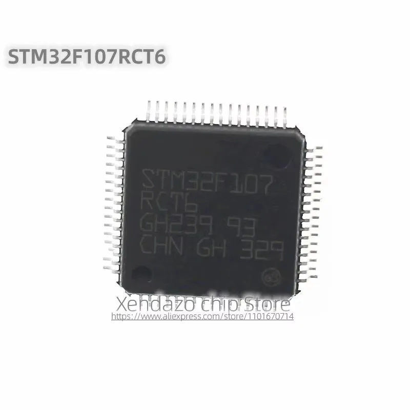 1pcs/lot STM32F107RCT6 STM32F107 RCT6 LQFP-64 package Original genuine Microcontroller chip