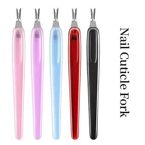 1पीसी/5पीसीएस नेल क्यूटिकल पुशर स्टेनलेस स्टील नेल क्यूटिकल रिमूवर टूल्स नेल डेड स्किन फोर्क निपर पुशर मैनीक्योर ट्रिमर के लिए 10 best sales क्यूटिकल ट्रिमर - №2