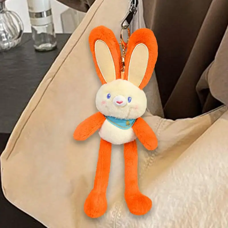 Cartoon Hase Plüsch Niedlichen Rucksack Tier Puppe Ornamente Bunte Gefüllte Hase Plüsch Ornamente Für Auto Innen Geldbörse Zubehör