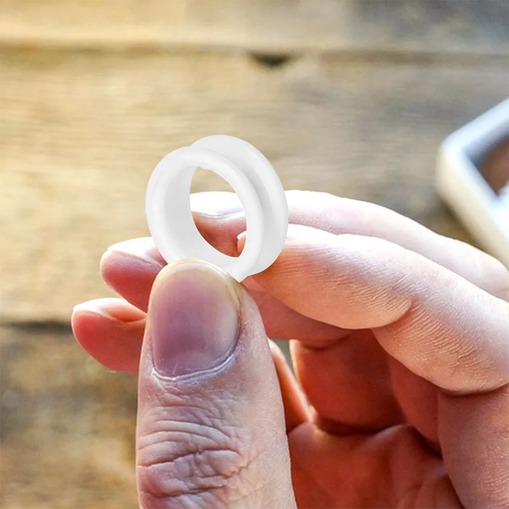 

18 Pcs Scissors Dog Grooming Accessories Barber Shear Finger Ring Hair Cutting Rings White