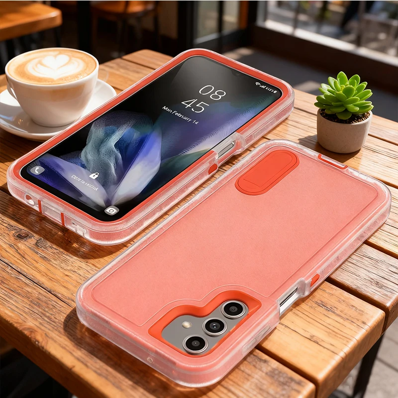 Hülle für Samsung Galaxy S25 Edge S24 Ultra S23 FE S22 Plus A56 A54 A53 A36 5G A14 4G Triple Defense Anti-Drop-Schutzhülle