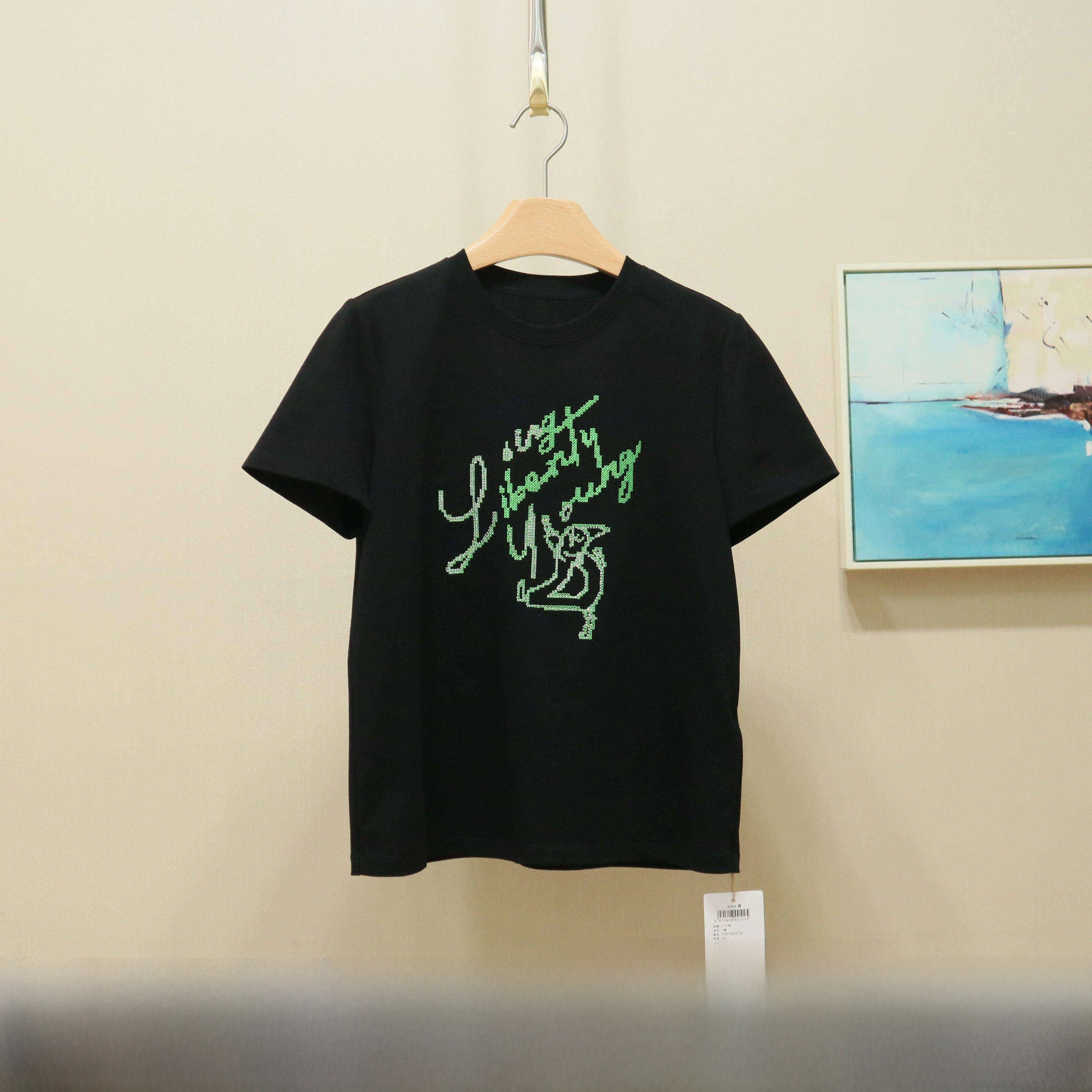 

Женская универсальная футболка YSING с круглым вырезом, летняя коллекция 2026, повседневная, из хлопка, влагоотводящая, с коротким рукавом, с принтом, для города