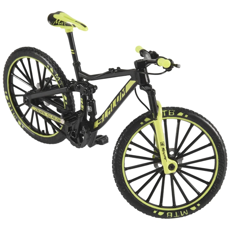 ODIES-Mini 1:10 Model roweru ze stopu, odlewany metalowy rower górski na palec, rower downhill, kolekcjonerski dla dorosłych i dzieci