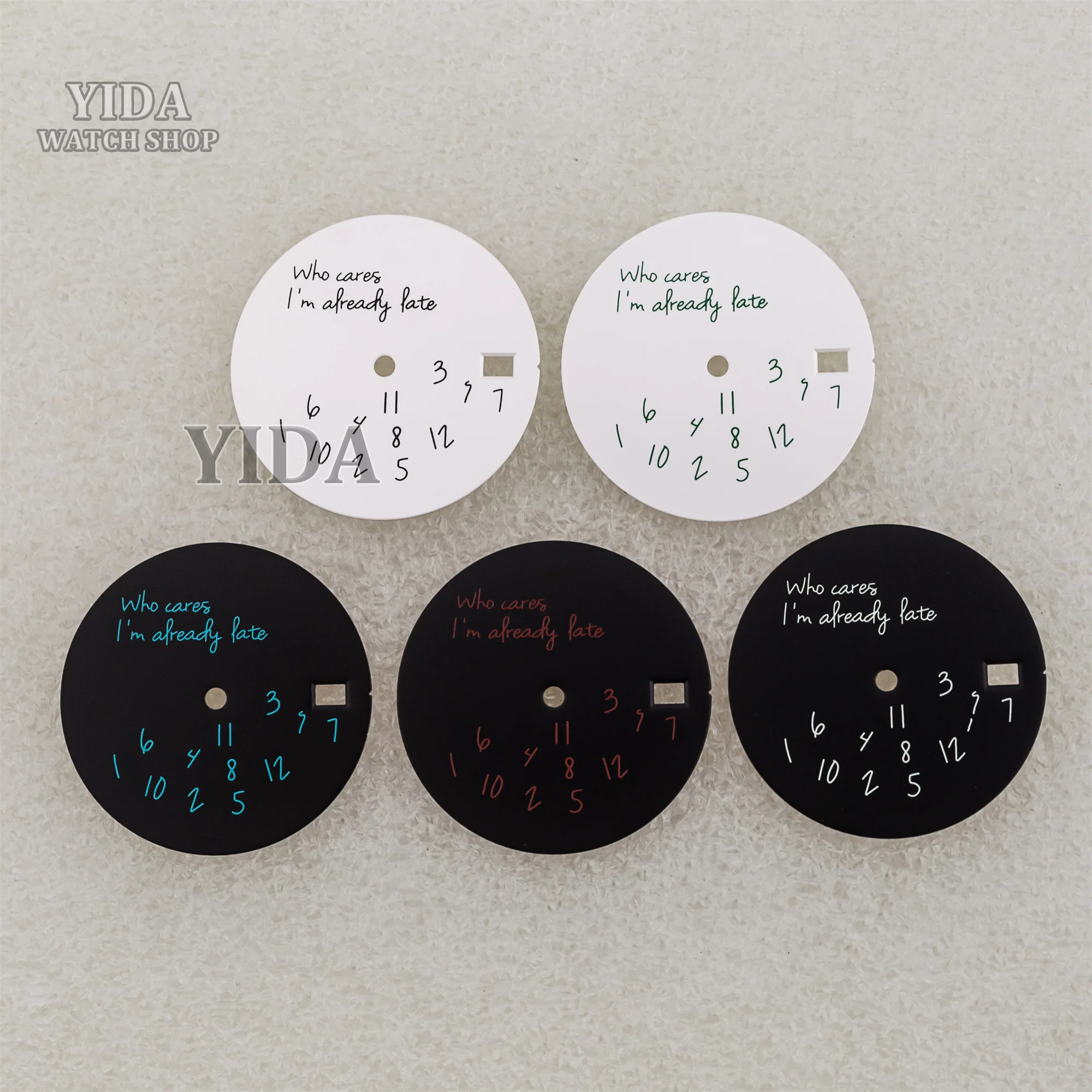 Mod Watch Dial 28.5MM NH35 Dial Who Cares Face Dial For Datejust NH36 Automatic Movement Accessories Replacemens Repair Tools