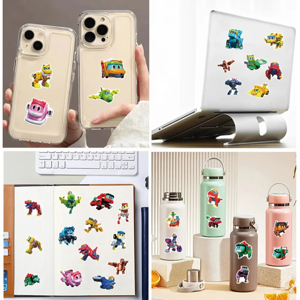 50 قطعة GOGO DINO الكرتون آلة التنين ملصقات مضحك الرسوم المتحركة الشارات DIY بها بنفسك حقيبة الثلاجة المحمول الغيتار سيارة دراجة الكتابة على الجدران ديكور #2