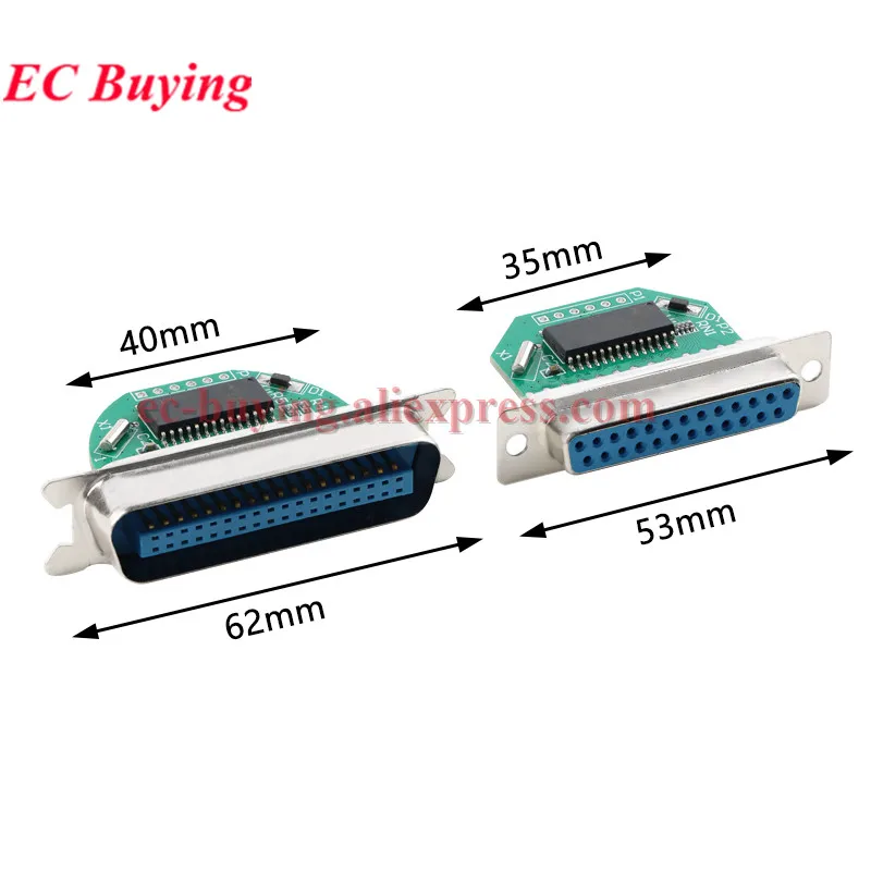 USB 2.0 to 25 36 Pin Parallel Port Cable IEEE 1284 DB25 Printer Line Adapter Lead Bidirectional Communication 12Mbps PC Laptop