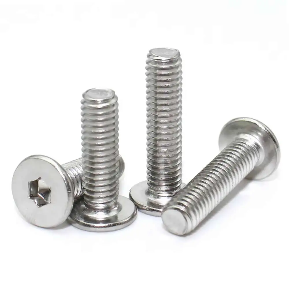 5-50 قطعة M1.6 M2 M2.5 M3 M4 M5 M6 M8 304 الفولاذ المقاوم للصدأ سم رقيقة جدا شقة رئيس الانظار C-الرئيس مسدس المقبس مسامير