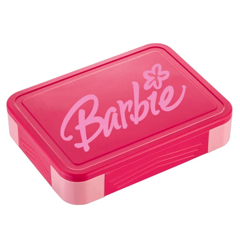 Cartone animato carino Bento Box serie Barbie adulti bambini studente portatile Lunch Box stoviglie scomparto sigillo insalata di frutta scatole