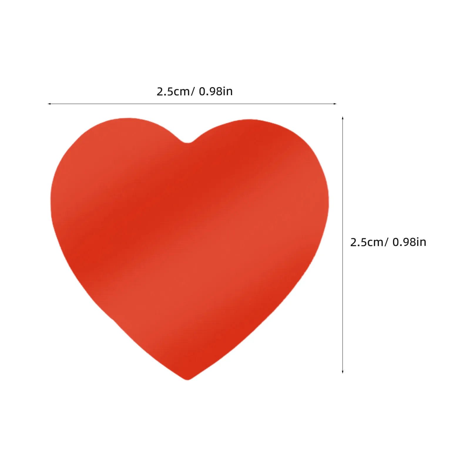 3 Rolls Red Valentine Heart Stickers Heart Shape Labels for Envelopes Crafting Scrapbooking Party Favor Decoration view 4