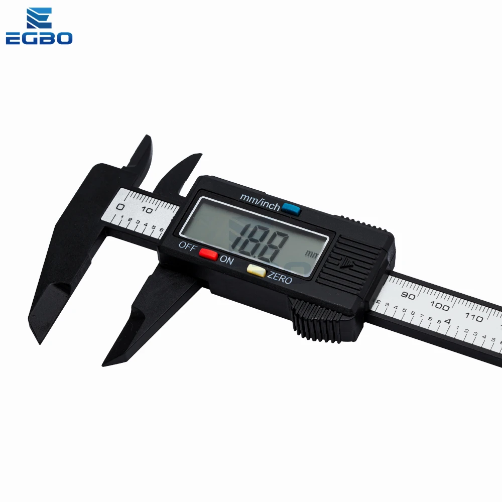 EGBO New Arrival 150mm 6 inch LCD Digital Electronic Carbon Fiber Vernier Caliper Gauge Micrometer Measuring Tool