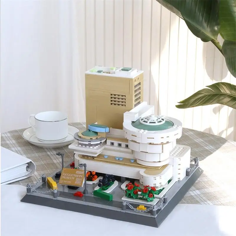 Wange blocs Architecture mondiale briques de construction ville château Villa maison Big Ben tour bricolage jouets pour enfants cadeau fille adulte présent