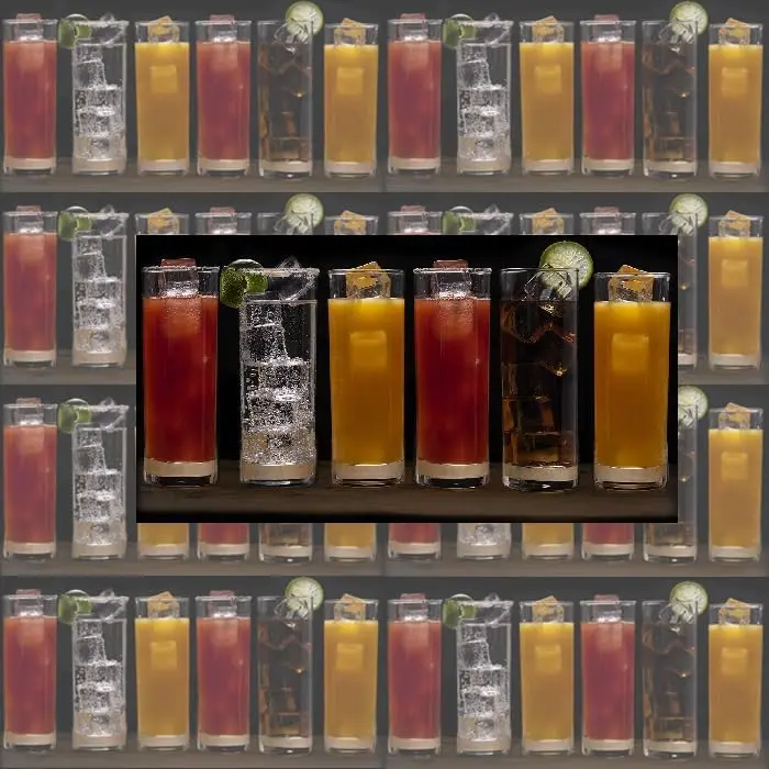 

Элегантные очки Том Коллинз, высокие очки для питьевой воды, искусственные очки для Mojito, Подарочная коробка для коктейлей, подарки на новоселье