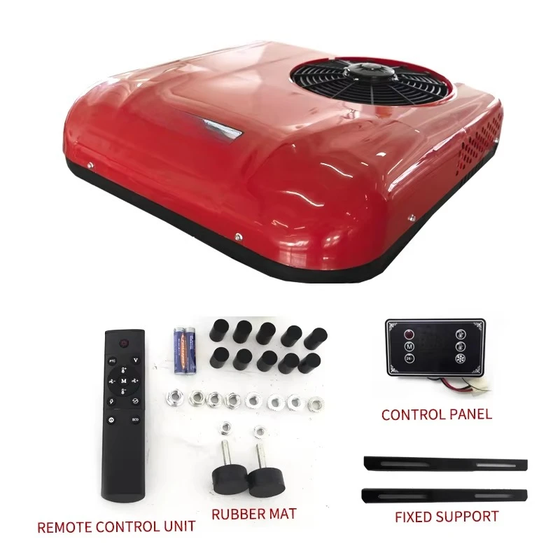 جديد تيار مستمر وقوف السيارات تكييف الهواء 12 فولت 24 فولت مبرد الهواء سقف تكييف الهواء شاحنة RV RV العربة