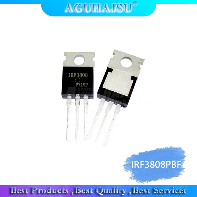 10PCS IRF3808PBF TO-220 IRF3808 MOSFET MOSFT 75V 140A 7mOhm 150nC New original