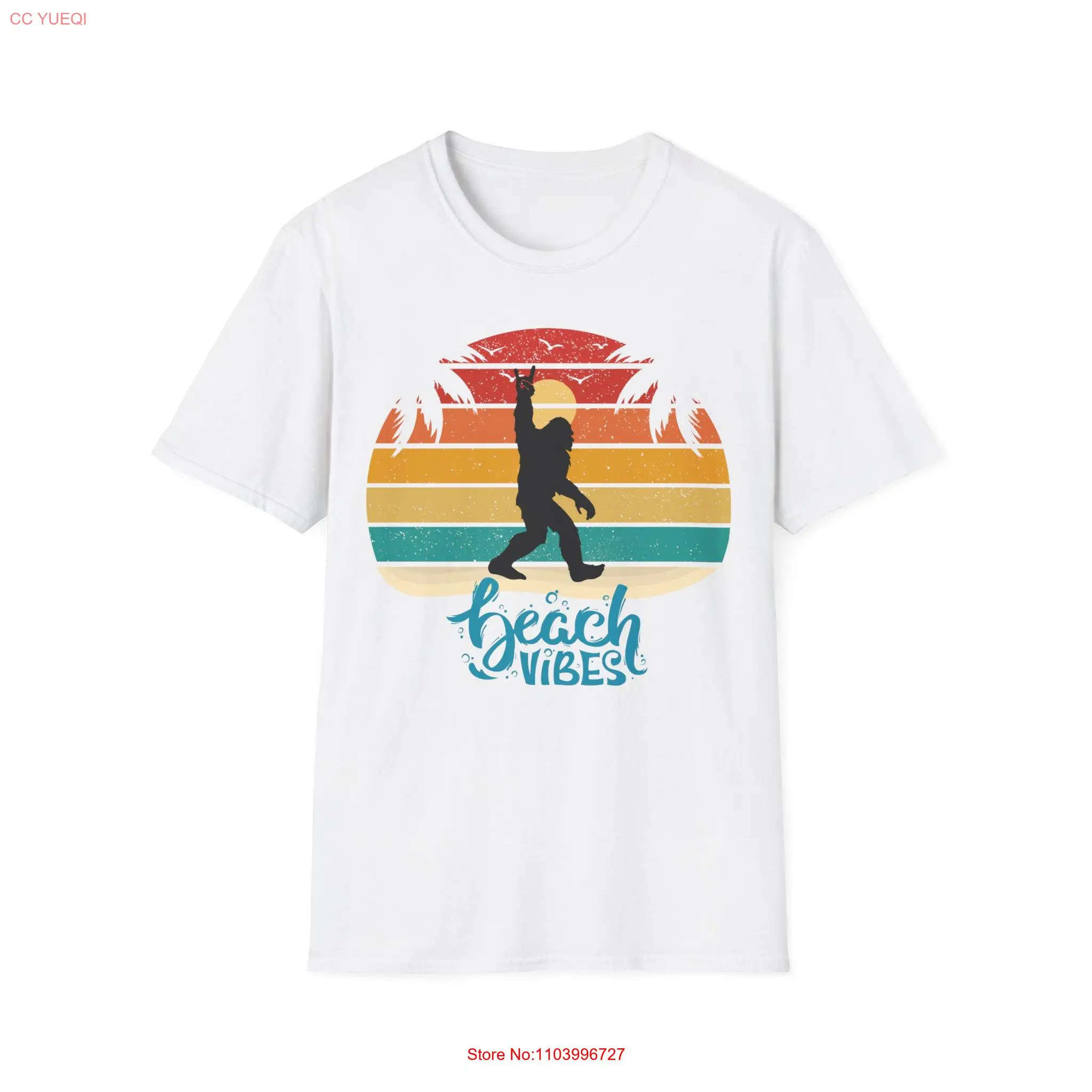 

Футболка Bigfoot Sasquatch Beach Vibes Softstyle с длинными или короткими рукавами