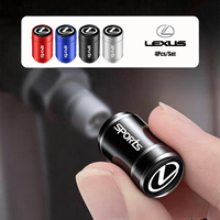 4Pcs Car Wheel Tire Valve Caps Air Stem Covers Accessories For Lexus F SPORT ES RX NX LS UX LM LX GX LC RZ IS CT GS RC HS SC LBX