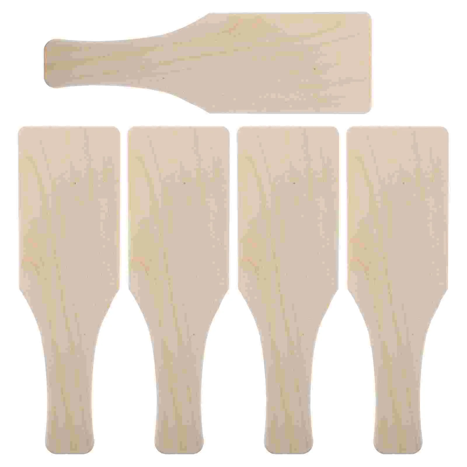 5 PCS Wooden Clapper Clay Sculpture Tools Tower Masonry Pottery Painting DIY Handmade Paddle Board Supplies Modeling