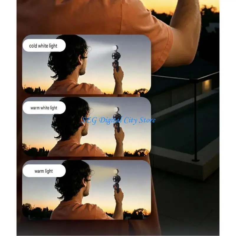 U75B Mini Video Light with Adjustable Color Temperature for Pocket 4Pro Streaming