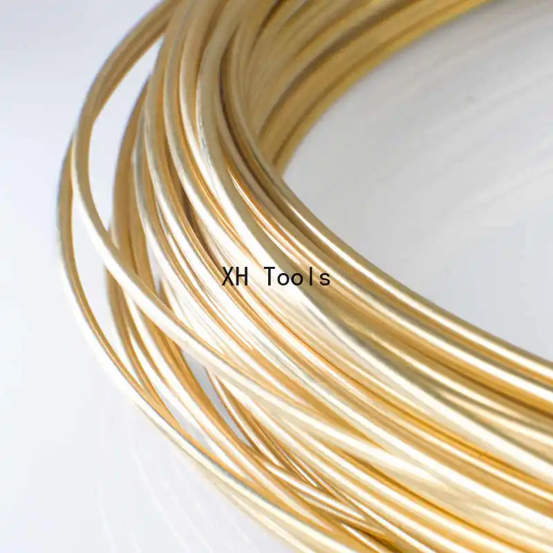 Filo di ottone Asta di ottone massiccio, Filo nudo, Filo metallico rotondo Filo morbido e sottile fatto a mano Diametro 0,3 mm 0,4 mm 0,5 mm 0,6 mm 0,7 mm 0,8 mm ~ 3 mm