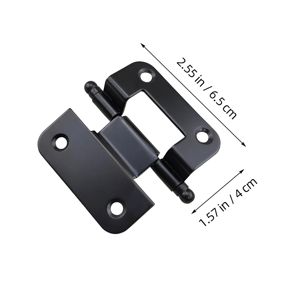 

6pcs Cabinet 51x6x1.5mm Black Electroplated Kitchen Cabinet Hinges Foldable Kitchen Bathroom Furniture Wardrobe Hardware