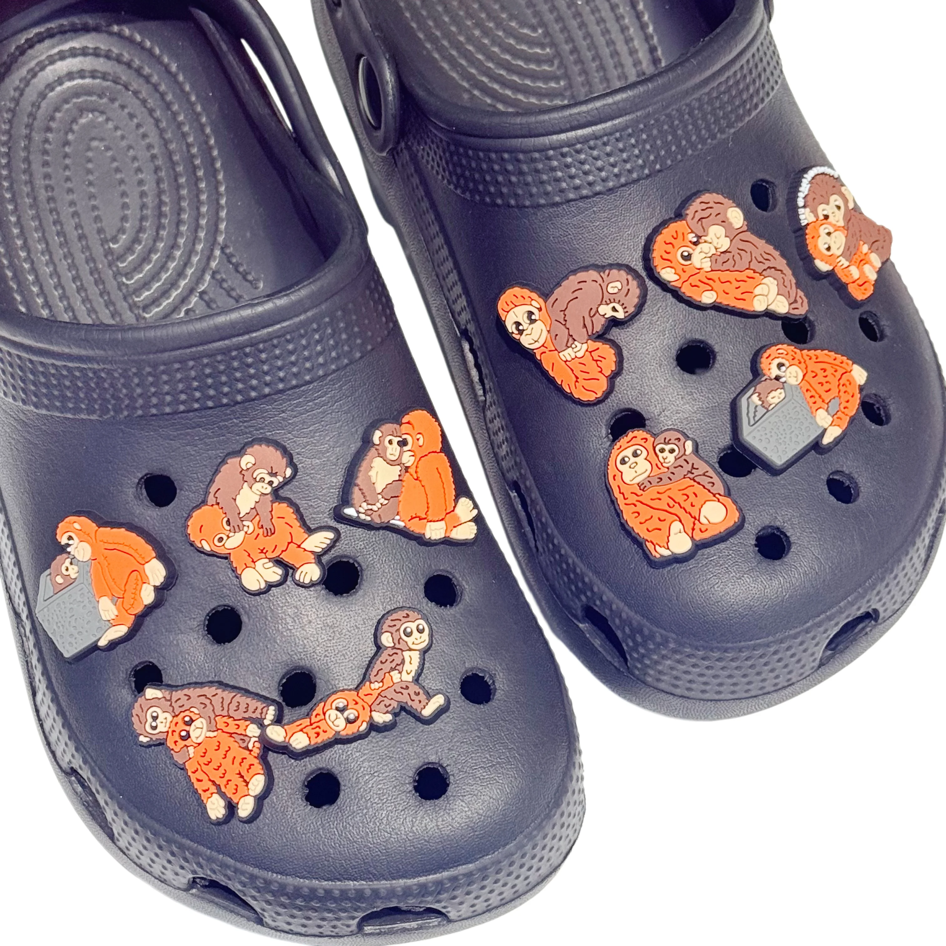 

Высококачественные 1-10 шт. детские ПВХ-шармы в виде обезьянок для обуви, милые животные-украшения для тапочек, DIY-декор для чехлов для телефонов для взрослых