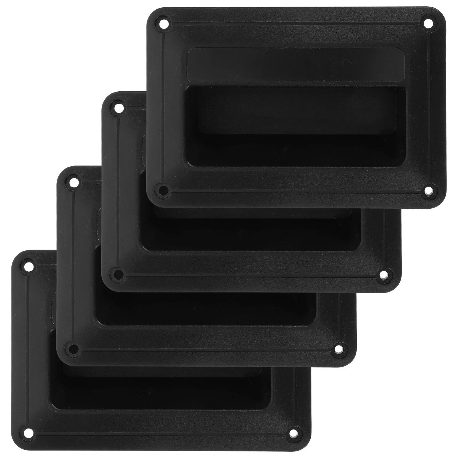 

4 Pcs Pocket Speaker Side Handle Replacement Plastic Dampening Material Small Recessed