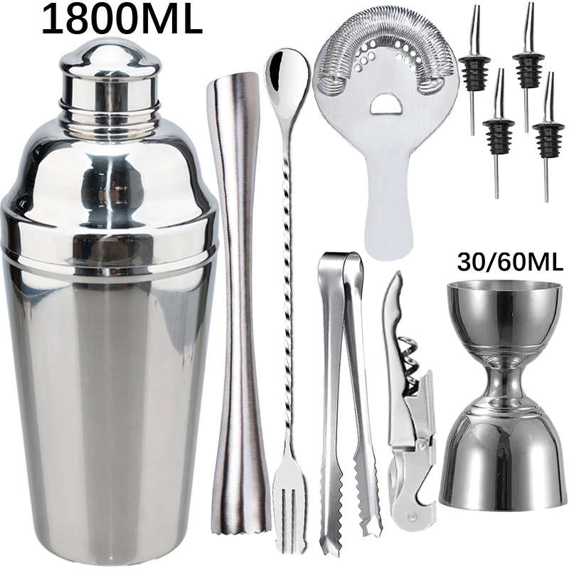 2025 New Boston Stainless Steel Cocktail Shaker Mixer Wine Martini Shaker For Bartender Drink Party Bar Tools Set