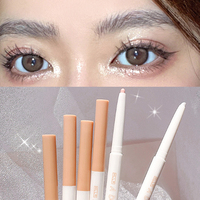 6Color Shiny Eyeliner Highlighter Stick Pearl Matte Lying Silkworm Pen Tea Brown Eye Shadow Waterproof Beauty  Makeup Cosmetics